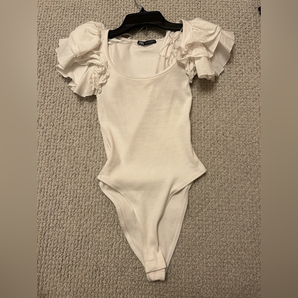 White Zara top